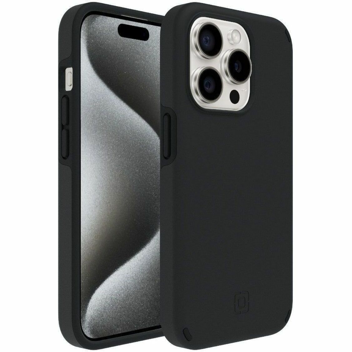 Incipio Duo Case for Apple iPhone 15 Pro Smartphone - Soft-touch Texture - Black - Soundz Store AUSTRALIA