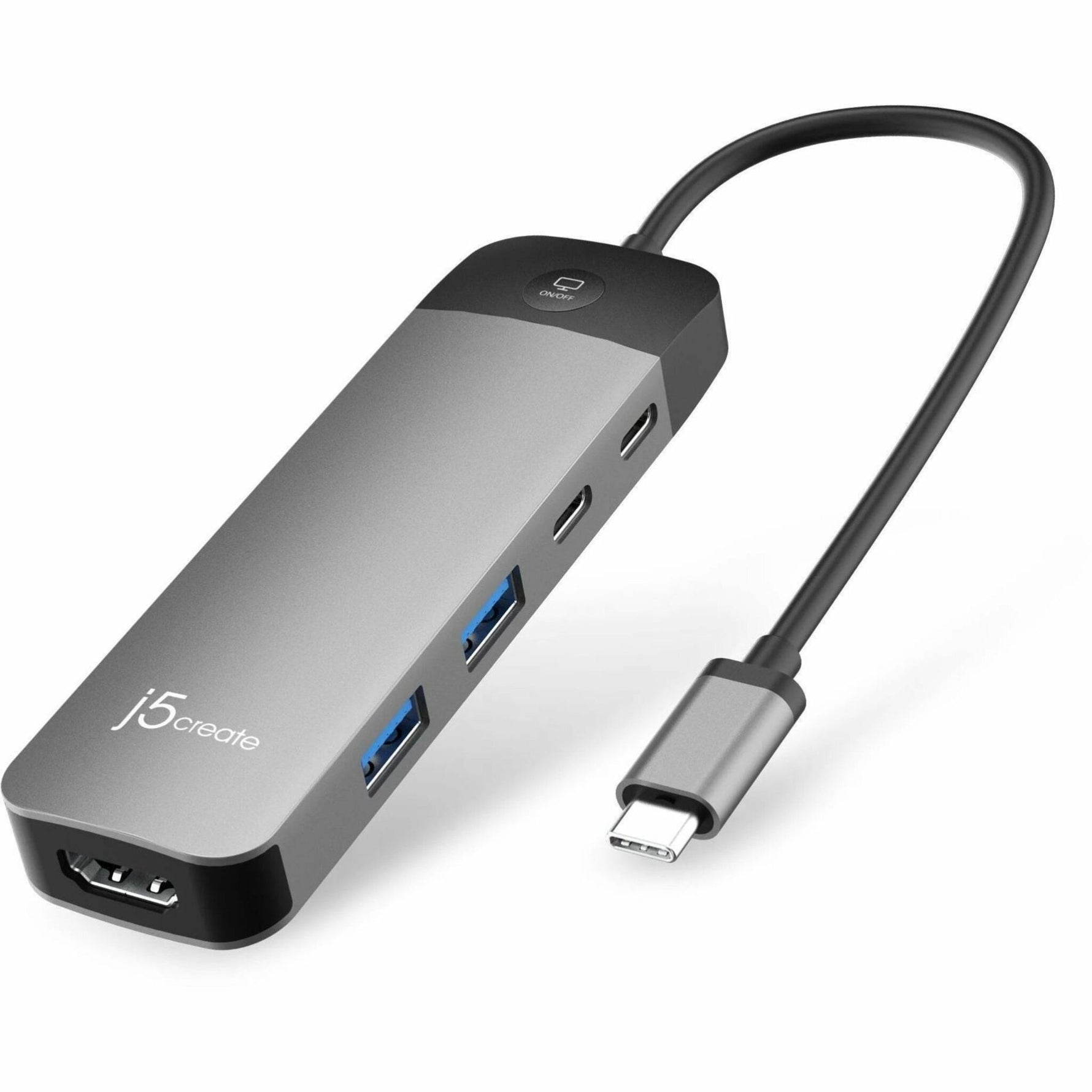 j5create JCD3002 7 Port(s) USB Type C Docking Station for Notebook - Charging Capability - Space Gray - Soundz Store AUSTRALIA