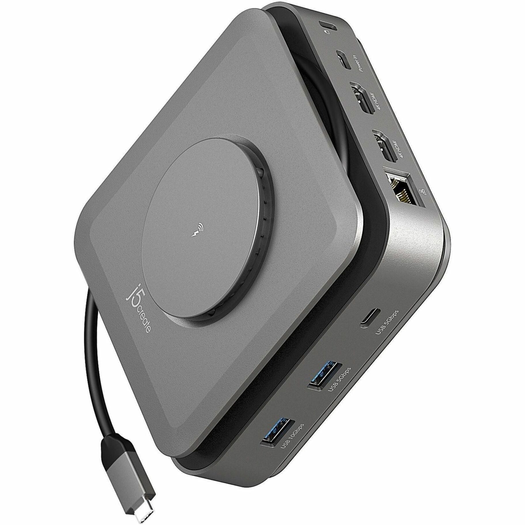 j5create JCD3199 USB Type C Docking Station for TV - Charging Capability - Memory Card Reader - SD - Space Gray - Soundz Store AUSTRALIA