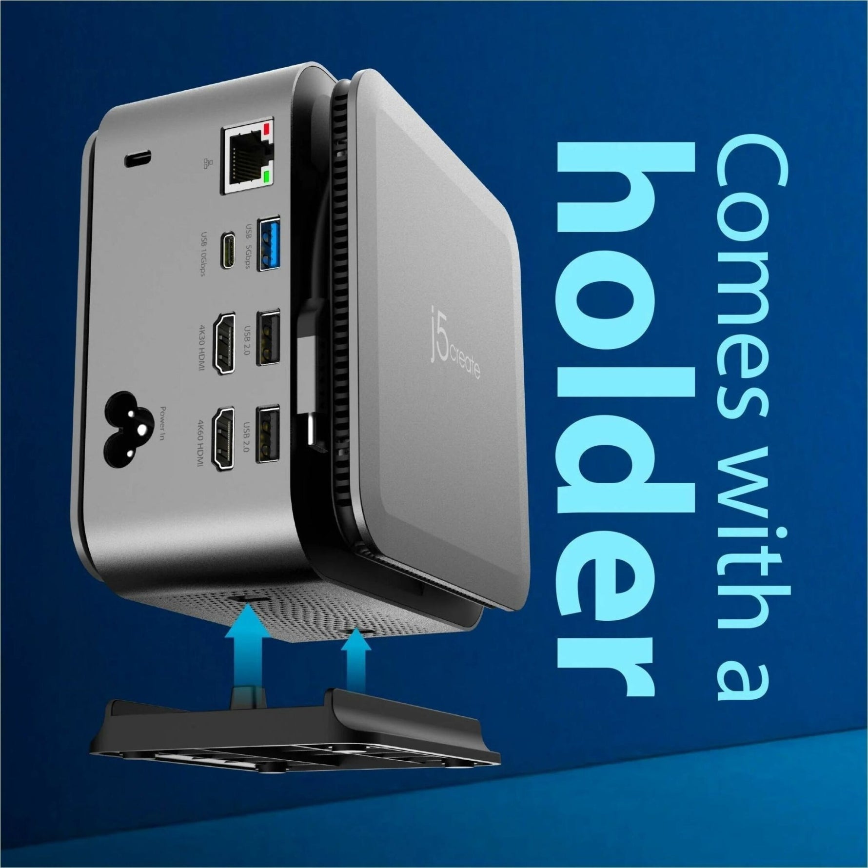 j5create JCDP4140 Docking Station for Notebook, Tablet, Smartphone, Workstation, MacBook - Charging Capability - Memory Card Reader - SD - 163 W - Space Gray - Desktop - Soundz Store AUSTRALIA
