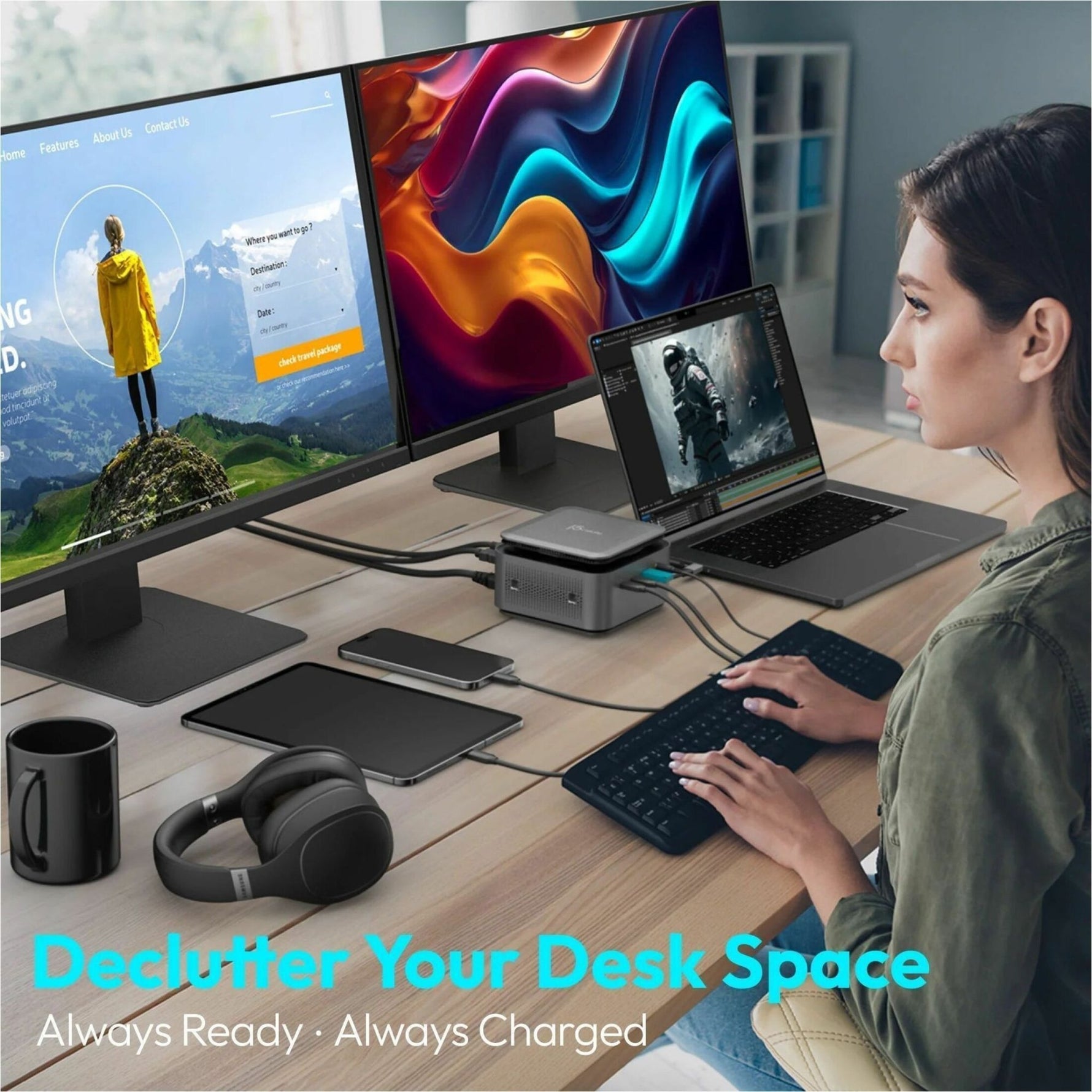 j5create JCDP4140 Docking Station for Notebook, Tablet, Smartphone, Workstation, MacBook - Charging Capability - Memory Card Reader - SD - 163 W - Space Gray - Desktop - Soundz Store AUSTRALIA