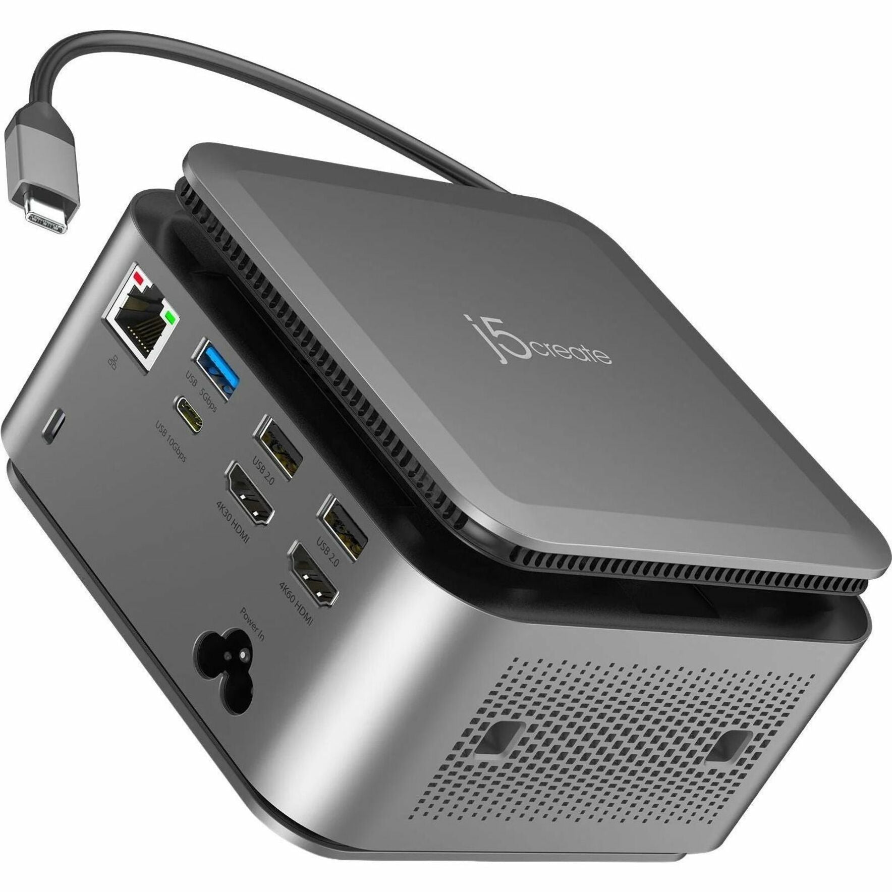j5create JCDP4140 Docking Station for Notebook, Tablet, Smartphone, Workstation, MacBook - Charging Capability - Memory Card Reader - SD - 163 W - Space Gray - Desktop - Soundz Store AUSTRALIA