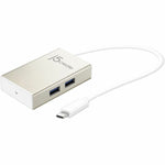 j5create JCH343 USB Hub - USB Type C - 640 MB/s - Notebook, Mouse, Keyboard, Flash Drive - Champagne Metallic - Soundz Store AUSTRALIA