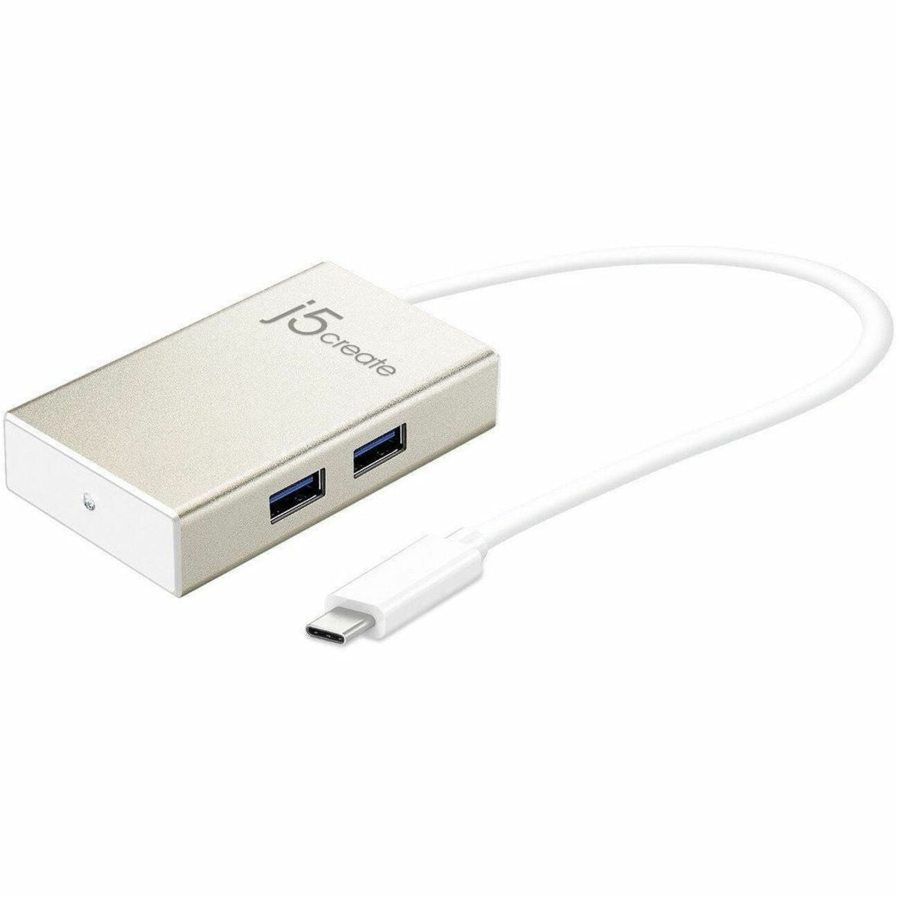 j5create JCH343 USB Hub - USB Type C - 640 MB/s - Notebook, Mouse, Keyboard, Flash Drive - Champagne Metallic - Soundz Store AUSTRALIA