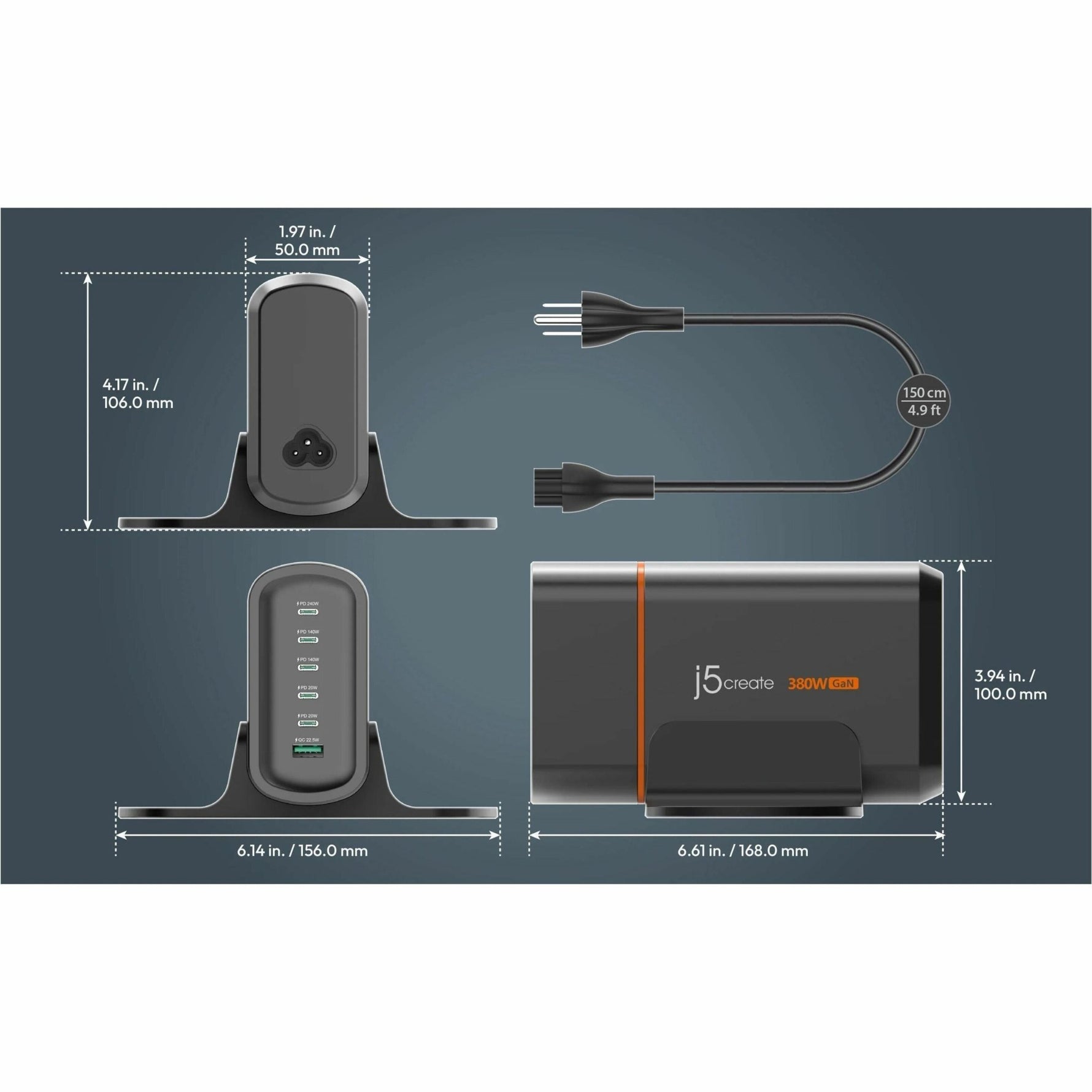 j5create JUP67380 380 W AC Adapter - Soundz Store AUSTRALIA