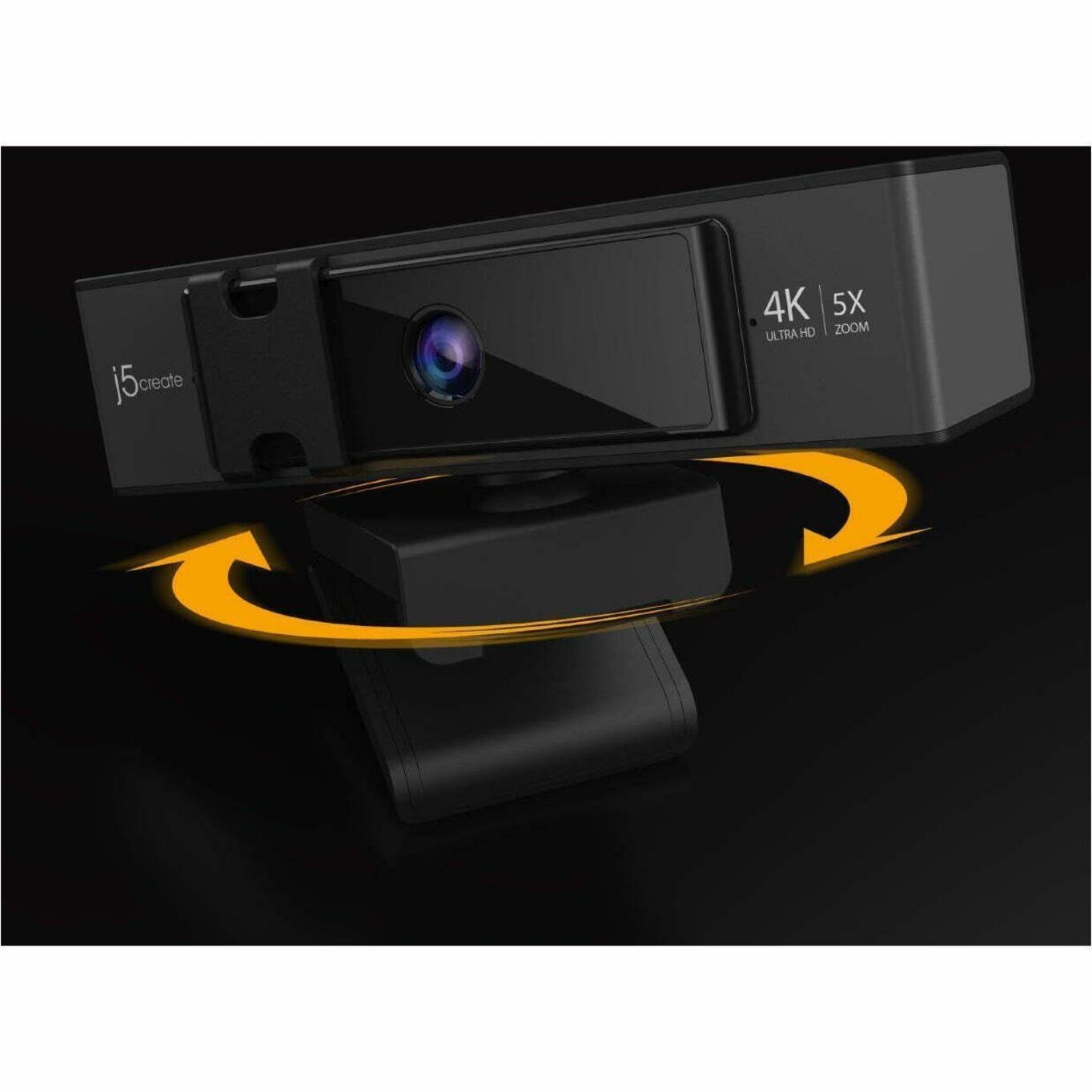 j5create JVCU435 Webcam - 8 Megapixel - 30 fps - Black, Silver - USB 2.0 Type A - 1 Each - Soundz Store AUSTRALIA