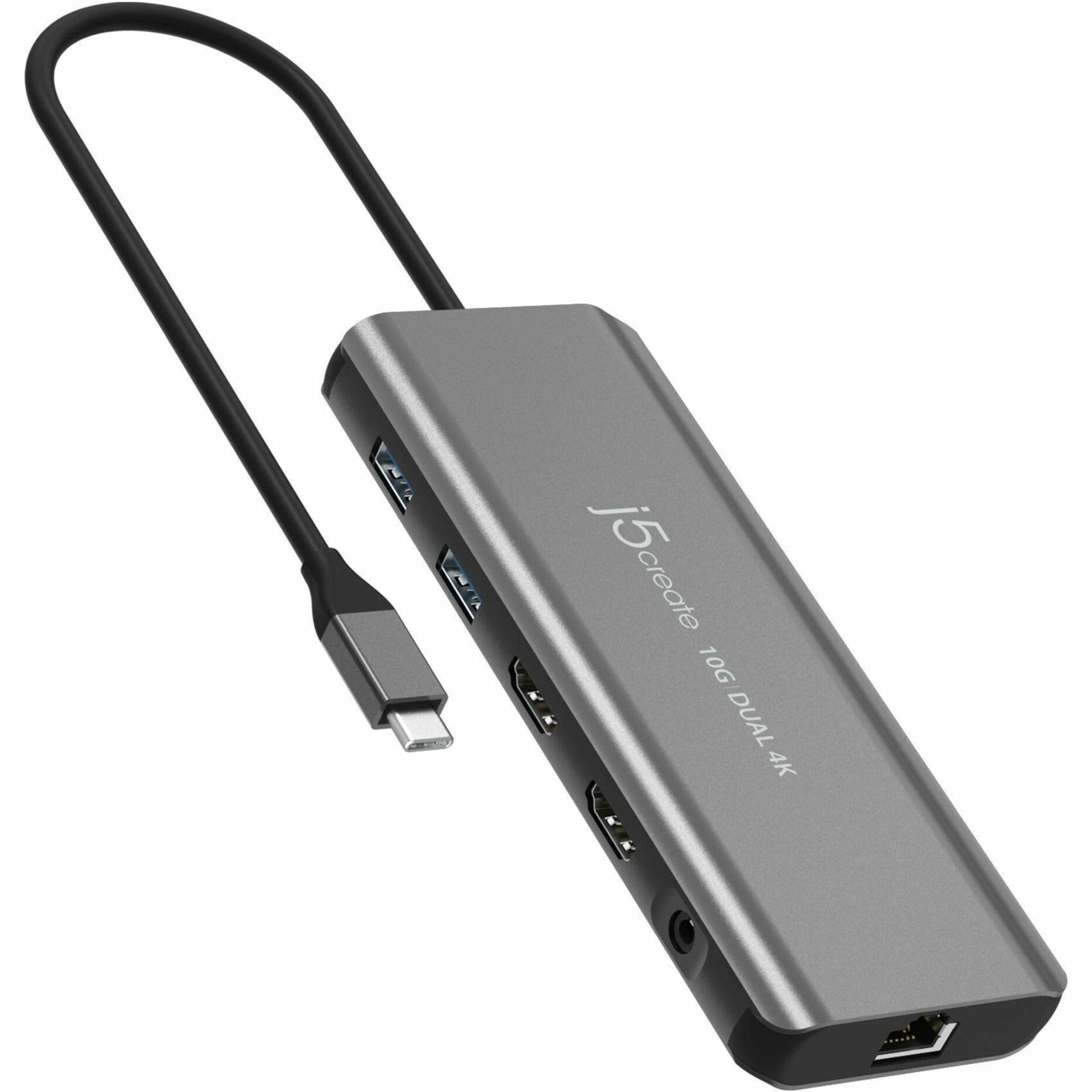 j5create Mini Dock JCD398 USB Type C Docking Station for Notebook, MacBook, Flash Drive - Charging Capability - Space Gray - Desktop - Soundz Store AUSTRALIA
