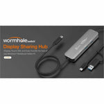 j5create Wormhole Switch JCH462 USB Hub - USB Type A, USB Type C - 640 MB/s - Notebook, Keyboard, Mouse, Desktop, Tablet, Webcam, Camera, Flash Drive - Space Gray - Soundz Store AUSTRALIA