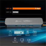 j5create Wormhole Switch JCH462 USB Hub - USB Type A, USB Type C - 640 MB/s - Notebook, Keyboard, Mouse, Desktop, Tablet, Webcam, Camera, Flash Drive - Space Gray - Soundz Store AUSTRALIA