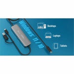 j5create Wormhole Switch JCH462 USB Hub - USB Type A, USB Type C - 640 MB/s - Notebook, Keyboard, Mouse, Desktop, Tablet, Webcam, Camera, Flash Drive - Space Gray - Soundz Store AUSTRALIA