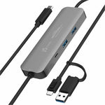 j5create Wormhole Switch JCH462 USB Hub - USB Type A, USB Type C - 640 MB/s - Notebook, Keyboard, Mouse, Desktop, Tablet, Webcam, Camera, Flash Drive - Space Gray - Soundz Store AUSTRALIA