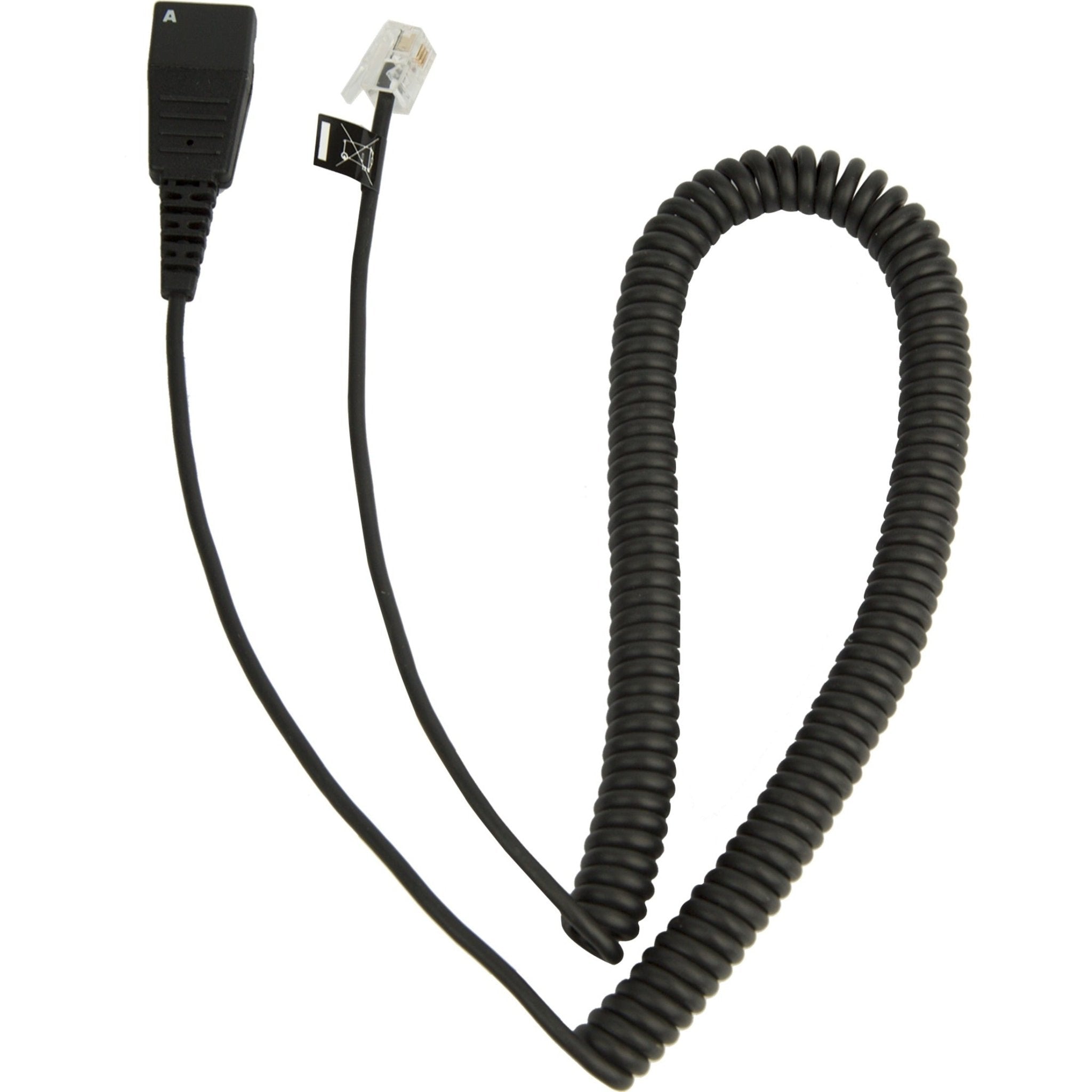 Jabra 8800-01-37 2 m Quick Disconnect/RJ-9 Phone Cable - 1 Each - Soundz Store AUSTRALIA