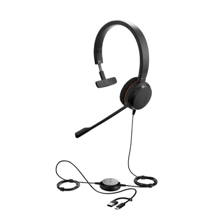 Jabra Evolve 20SE Wired On-ear, Over-the-head Mono Headset - Soundz Store AUSTRALIA