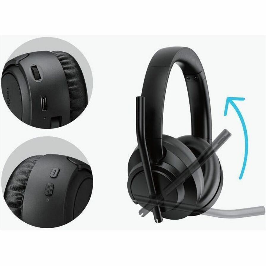 Kensington C3550 Wireless Over-the-ear, Over-the-head Stereo Headset - Black - Soundz Store AUSTRALIA