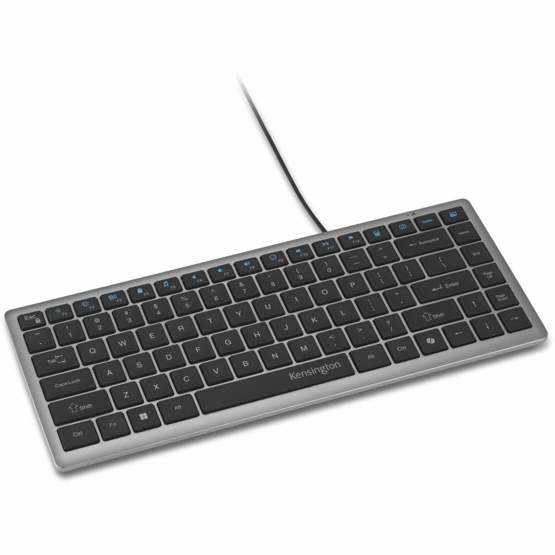 Kensington KB415 Keyboard - Compact - Cable Connectivity - USB Type C Interface - Space Gray - Soundz Store AUSTRALIA