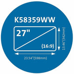 Kensington MagPro K58359WW Anti-glare Privacy Screen Filter - Black - 1 Each - Soundz Store AUSTRALIA