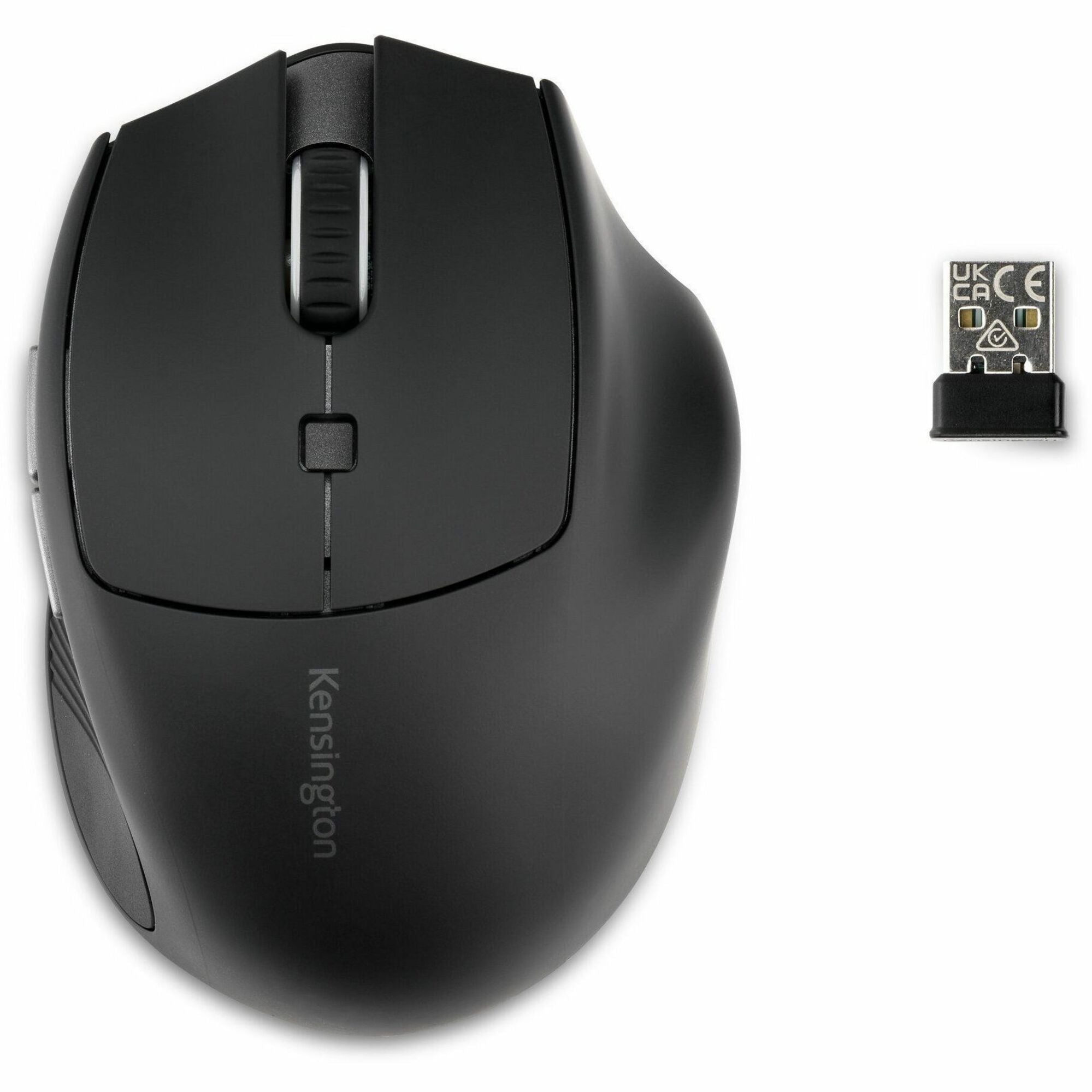 Kensington Pro Fit Ergo MY435 Mid Size Mouse - Bluetooth/Radio Frequency - USB Type A - Optical - 6 Button(s) - 6 Programmable Button(s) - Black - 1 Box - Soundz Store AUSTRALIA