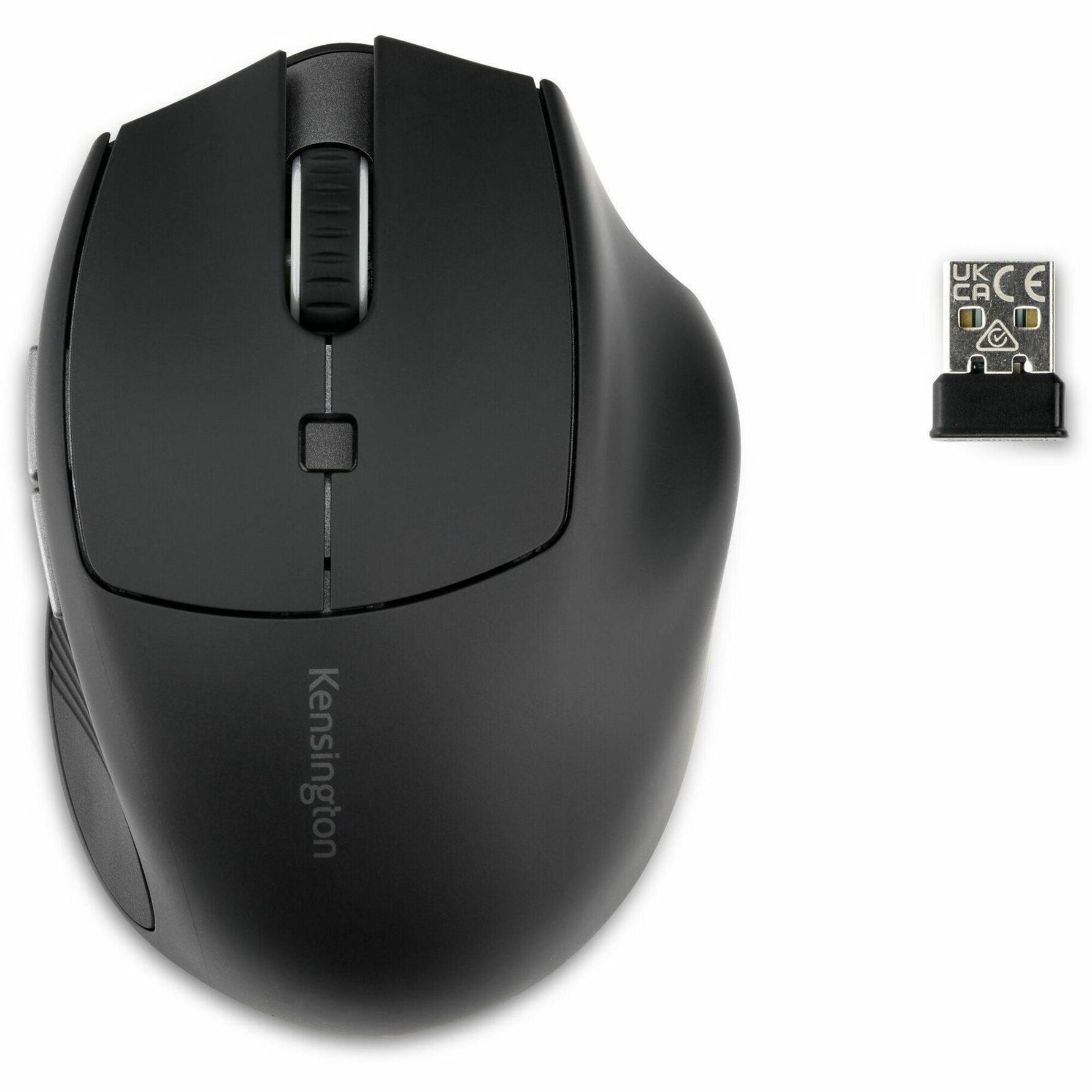 Kensington Pro Fit Ergo MY435 Mid Size Mouse - Bluetooth/Radio Frequency - USB Type A - Optical - 6 Button(s) - 6 Programmable Button(s) - Black - 1 Box - Soundz Store AUSTRALIA