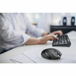 Kensington Pro Fit Ergo MY435 Mid Size Mouse - Bluetooth/Radio Frequency - USB Type A - Optical - 6 Button(s) - 6 Programmable Button(s) - Black - 1 Box - Soundz Store AUSTRALIA