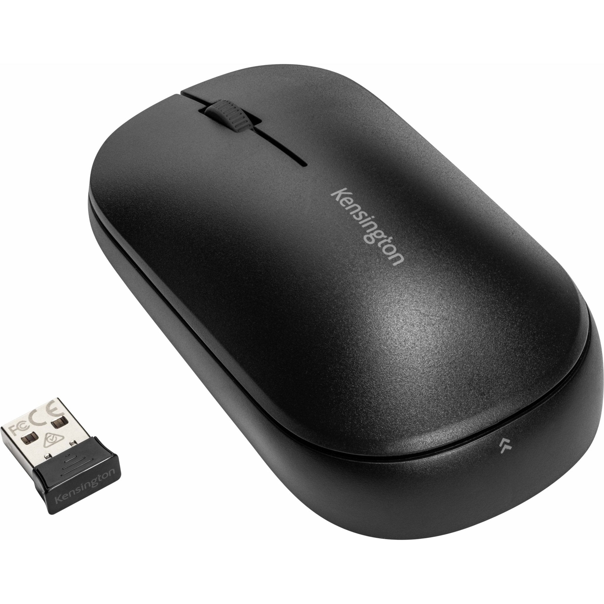 Kensington SureTrack Mouse - Bluetooth/Radio Frequency - USB 2.0 Type A - Optical - 3 Button(s) - Black - TAA Compliant - Soundz Store AUSTRALIA