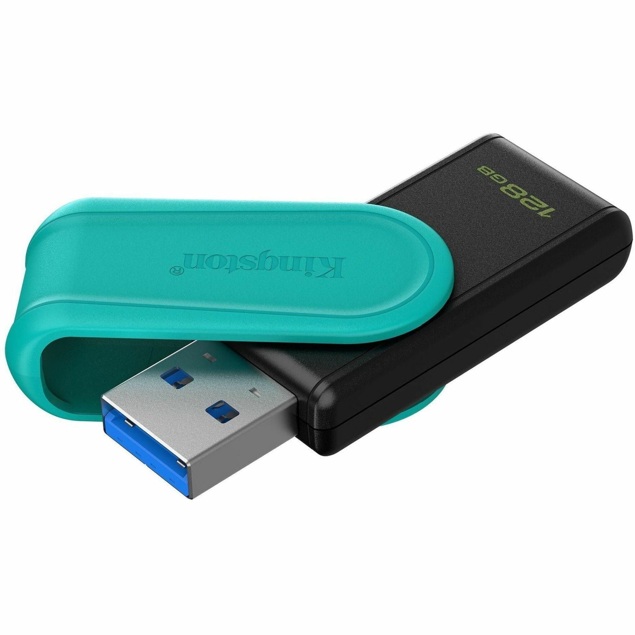 Kingston DataTraveler Exodia S 128 GB USB 3.2 (Gen 1) Flash Drive - Black, Turquoise - Soundz Store AUSTRALIA