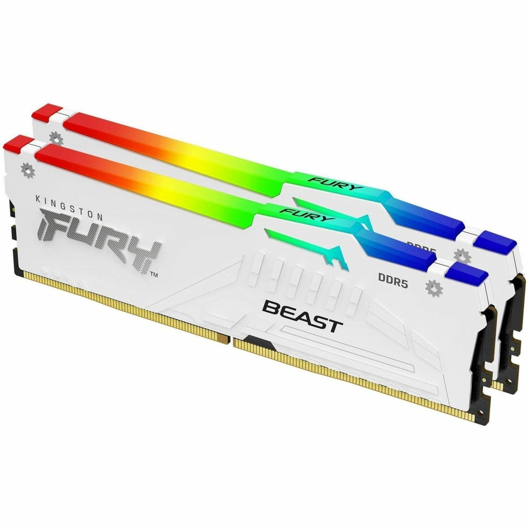 Kingston FURY Beast RAM Module - 32 GB (2 x 16GB) - RGB - DDR5-6000/PC5-48000 DDR5 SDRAM - 6000 MHz Single-rank Memory - CL30 - 1.40 V - Soundz Store AUSTRALIA