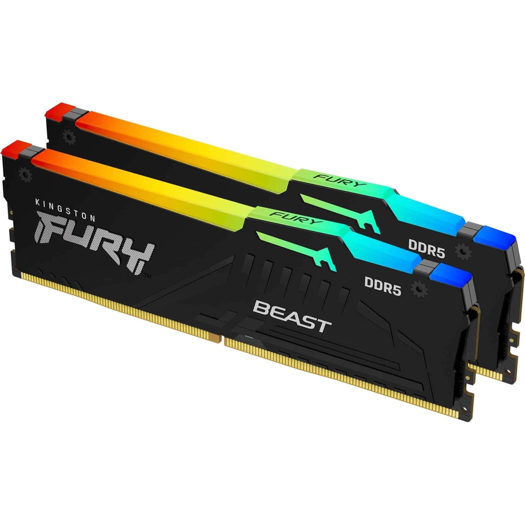Kingston FURY Beast RAM Module for Computer, Motherboard - 16 GB (2 x 8GB) - DDR5-6000/PC5-48000 DDR5 SDRAM - 6000 MHz Single-rank Memory - CL36 - 1.35 V - Soundz Store AUSTRALIA