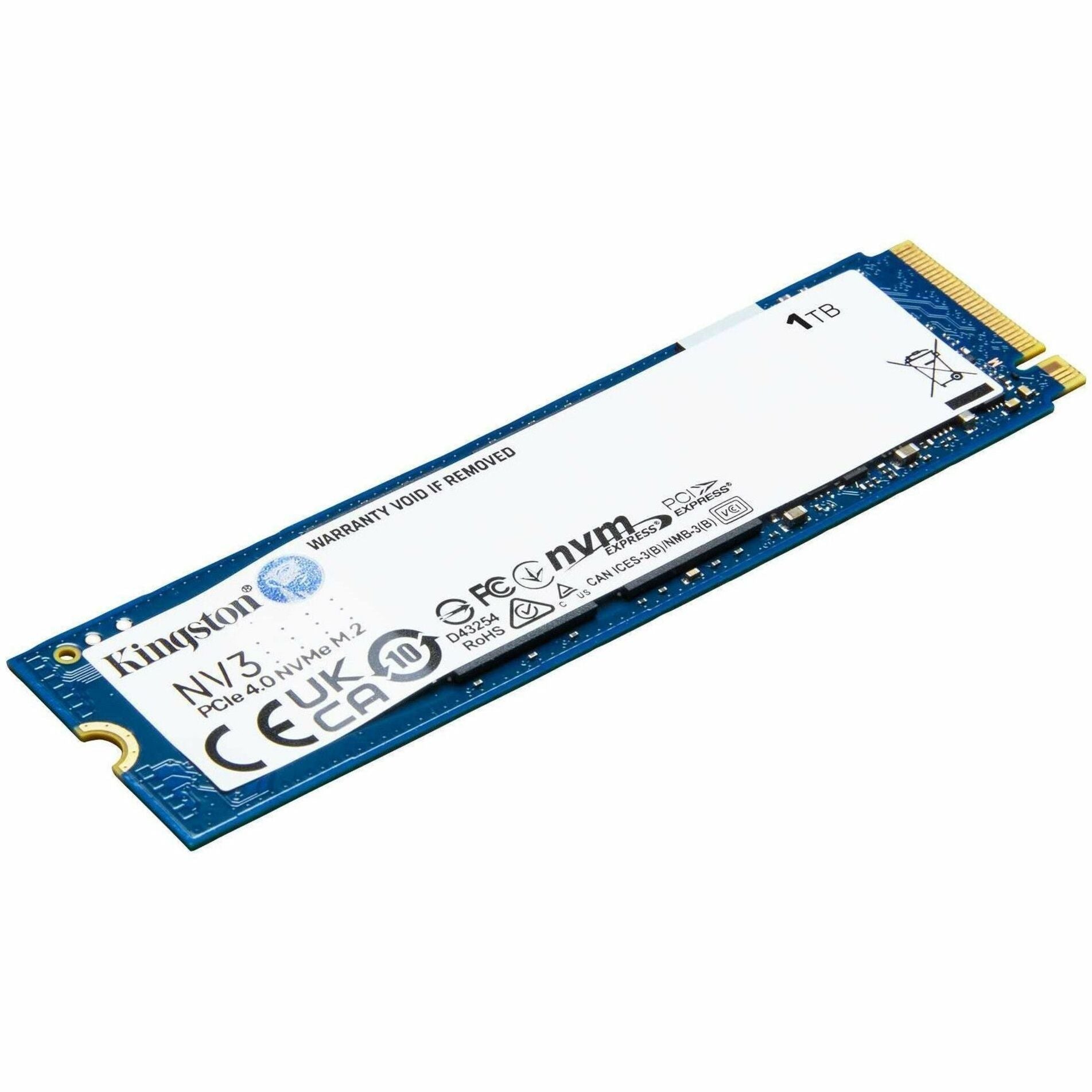 Kingston NV3 1 TB Solid State Drive - M.2 2280 Internal - PCI Express NVMe (PCI Express NVMe 4.0 x4) - Soundz Store AUSTRALIA