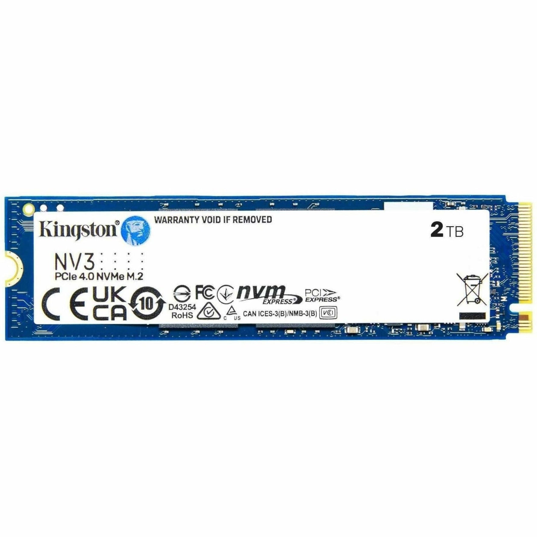 Kingston NV3 2 TB Solid State Drive - M.2 2280 Internal - PCI Express NVMe (PCI Express NVMe 4.0 x4) - Soundz Store AUSTRALIA