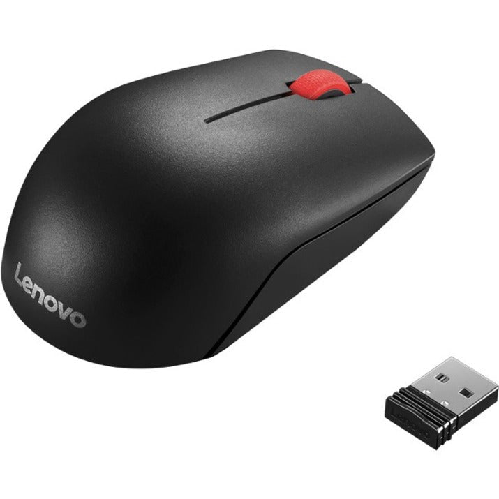 Lenovo Essential Mouse - Radio Frequency - USB - Optical - 3 Button(s) - Black - Soundz Store AUSTRALIA