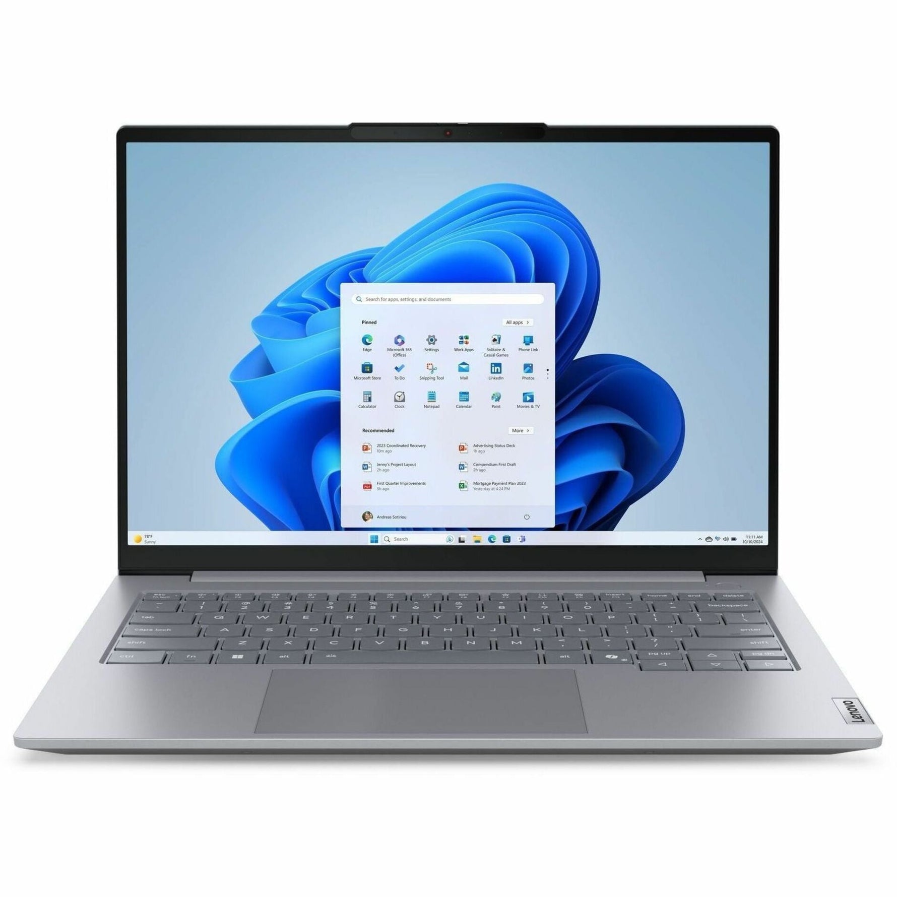 Lenovo ThinkBook 14 G8 IAL 21SJ006TAU 14' Notebook - WUXGA - 60 Hz - Intel Core Ultra 7 255H - 32 GB - 512 GB SSD - English Keyboard - Arctic Gray - Soundz Store AUSTRALIA