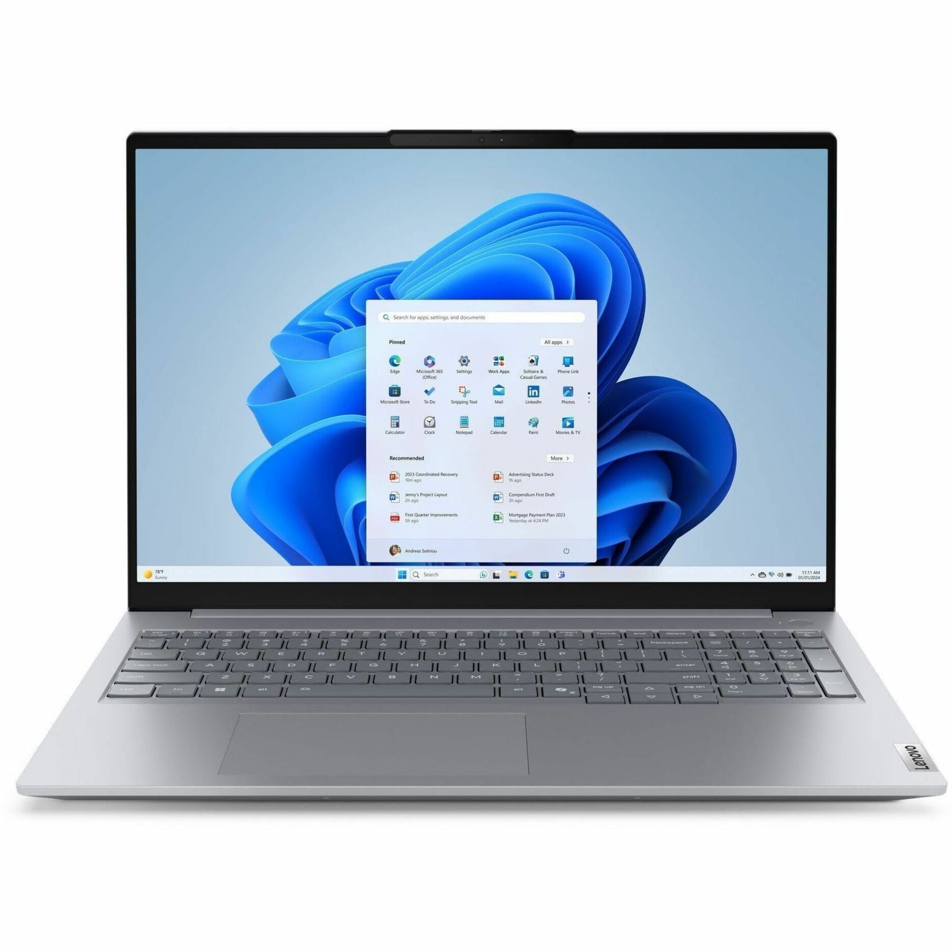 Lenovo ThinkBook 16 G8 IAL 21SK007JAU 16' Notebook - WUXGA - 60 Hz - Intel Core Ultra 5 225U - 32 GB - 512 GB SSD - English Keyboard - Arctic Gray - Soundz Store AUSTRALIA