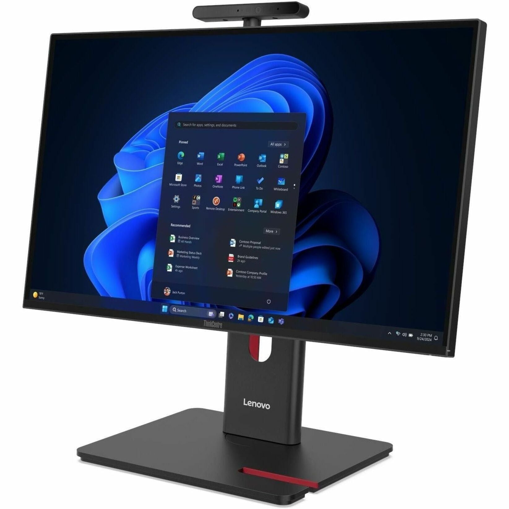 Lenovo ThinkCentre M90a Gen 6 13AT000HAU All-in-One Computer - Intel Core Ultra 7 265 - 16 GB - 512 GB SSD - 23.8' Full HD Touchscreen - Desktop - Black - Soundz Store AUSTRALIA