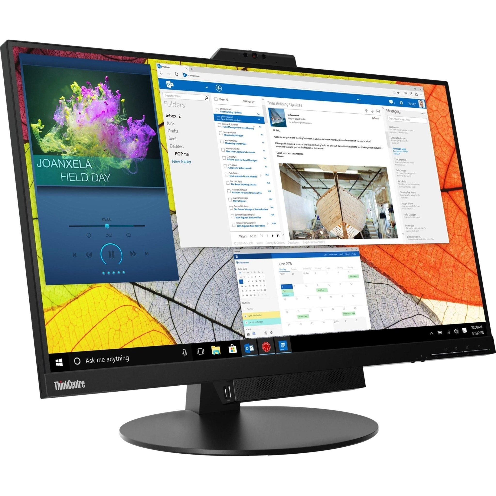 Lenovo ThinkCentre Tiny-In-One 27 27' Class Webcam WQHD LCD Monitor - 16:9 - Black - Soundz Store AUSTRALIA