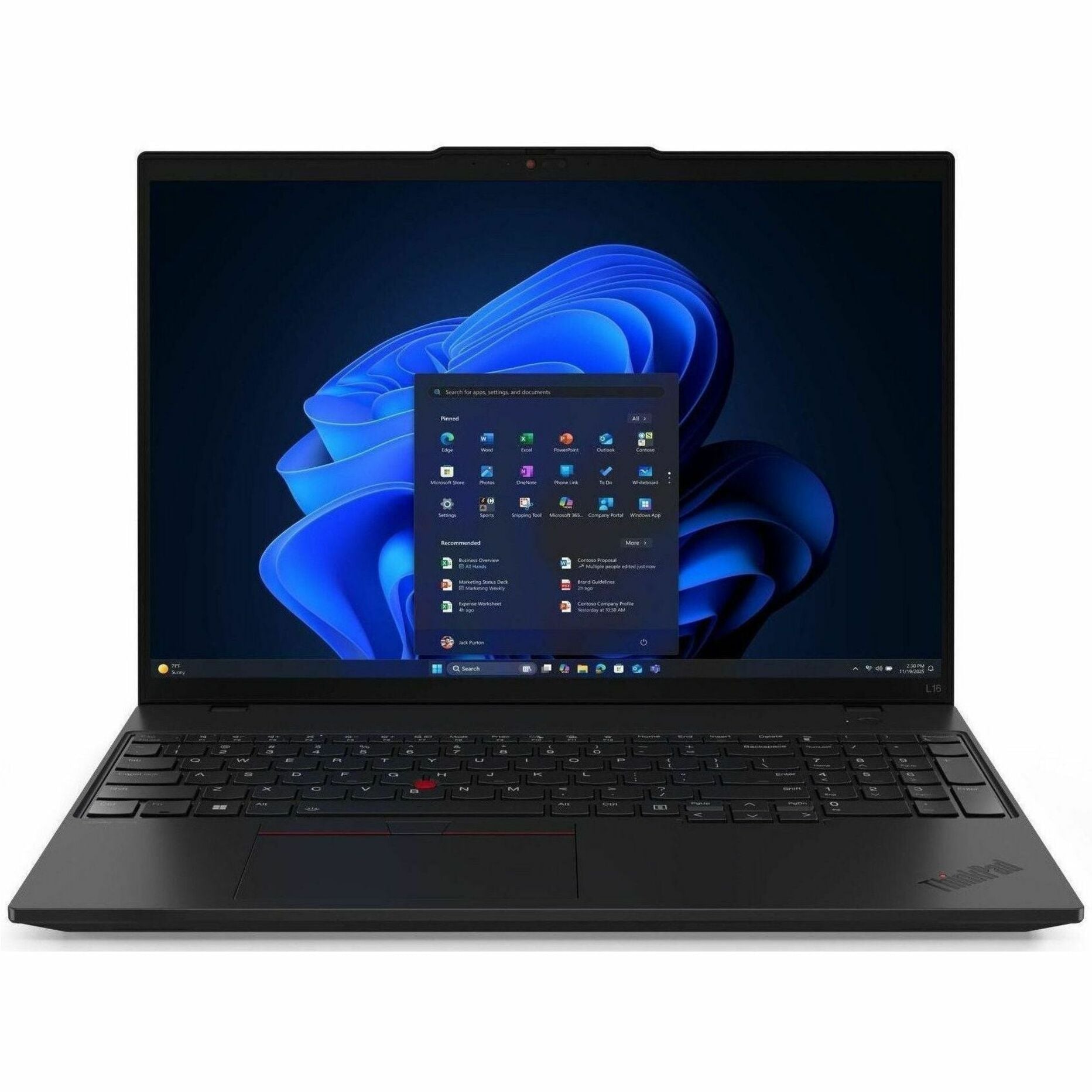 Lenovo ThinkPad L16 Gen 2 21SA0009AU 16' Notebook - WUXGA - 60 Hz - Intel Core Ultra 5 225U - 32 GB - 512 GB SSD - English Keyboard - Black - Soundz Store AUSTRALIA