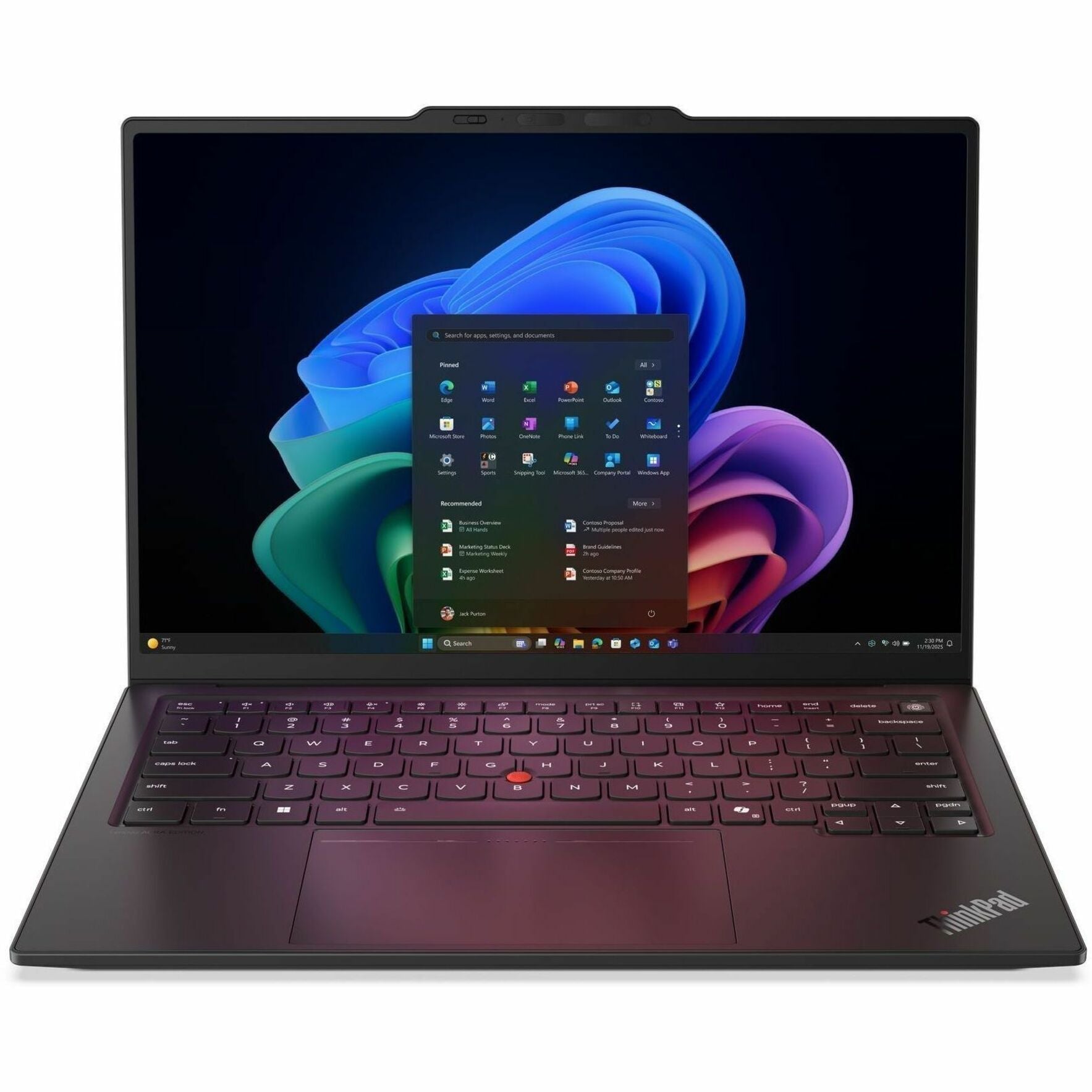 Lenovo ThinkPad X1 Carbon Gen 14 Aura Edition 21V7009SAU 14' Touchscreen Copilot+ PC Ultrabook - WUXGA - Intel Core Ultra 7 365 - vPro Technology - Intel Evo Platform - 32 GB - 512 GB SSD - English (US) Keyboard - Black - Soundz Store AUSTRALIA