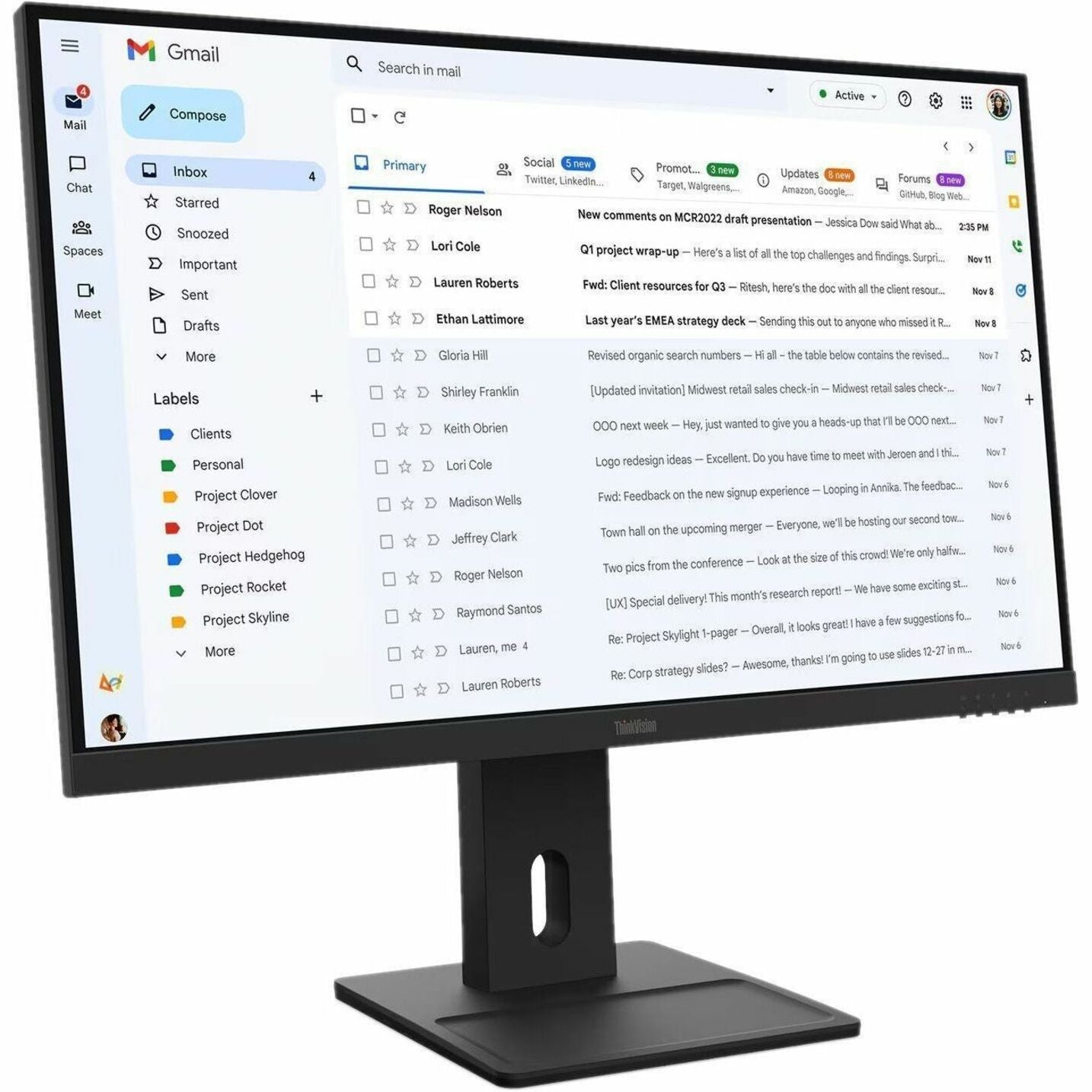 Lenovo ThinkVision E27-40 27' Class Full HD LED Monitor - 16:9 - Raven Black - Soundz Store AUSTRALIA