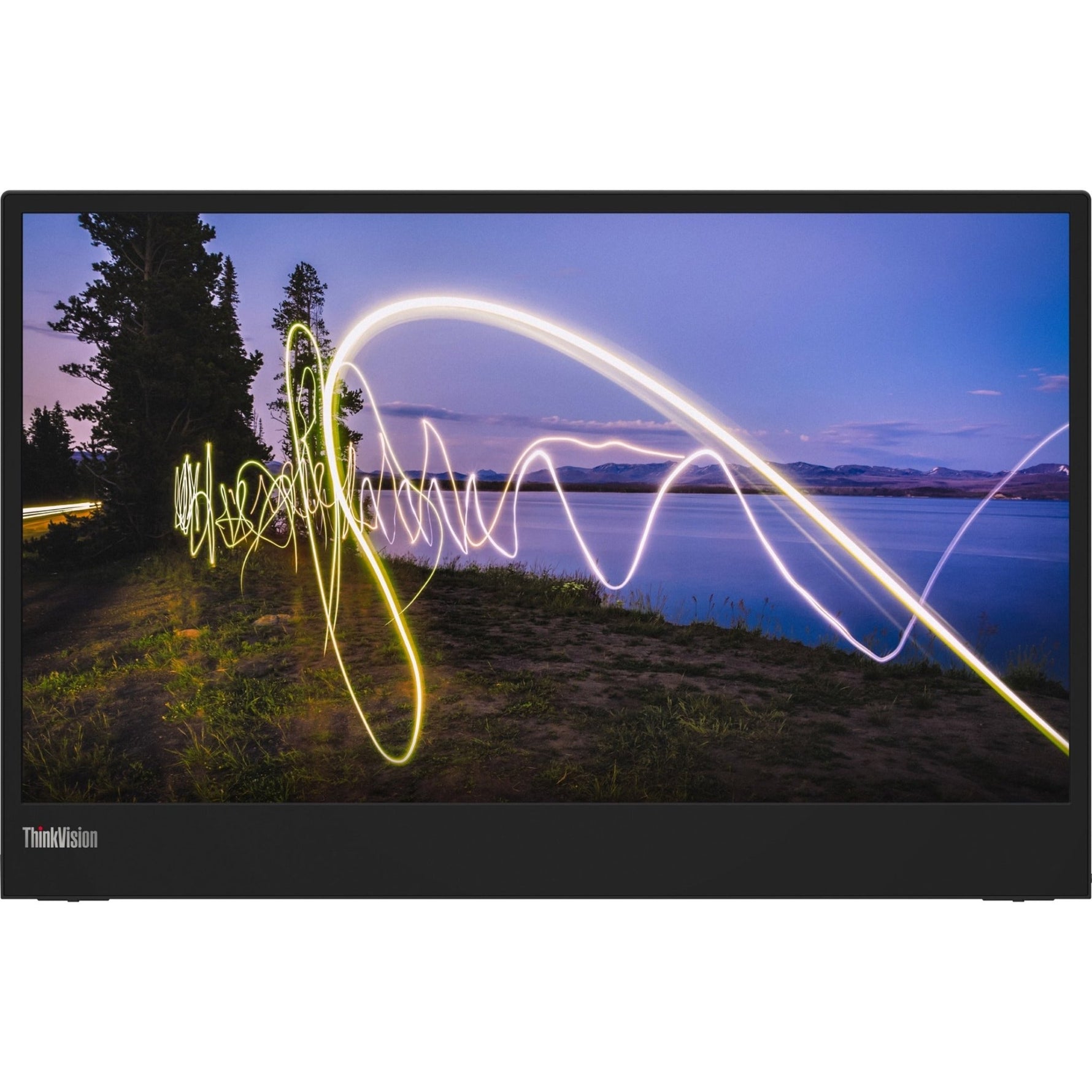 Lenovo ThinkVision M15 16' Class Full HD LCD Monitor - 16:9 - Raven Black - Soundz Store AUSTRALIA