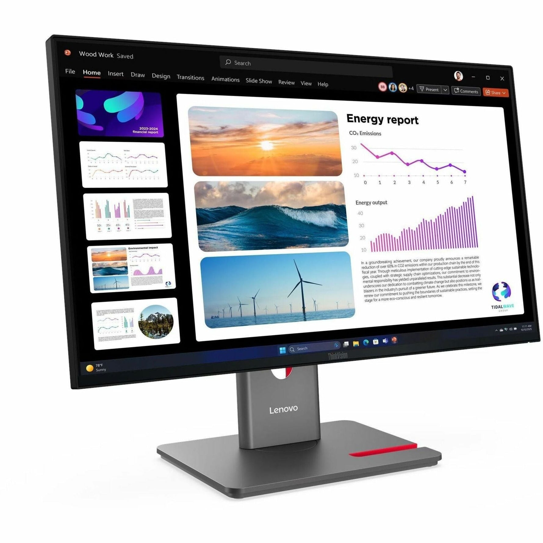 Lenovo ThinkVision P24Q-40 24' Class WQHD LED Monitor - 16:9 - Raven Black - Soundz Store AUSTRALIA