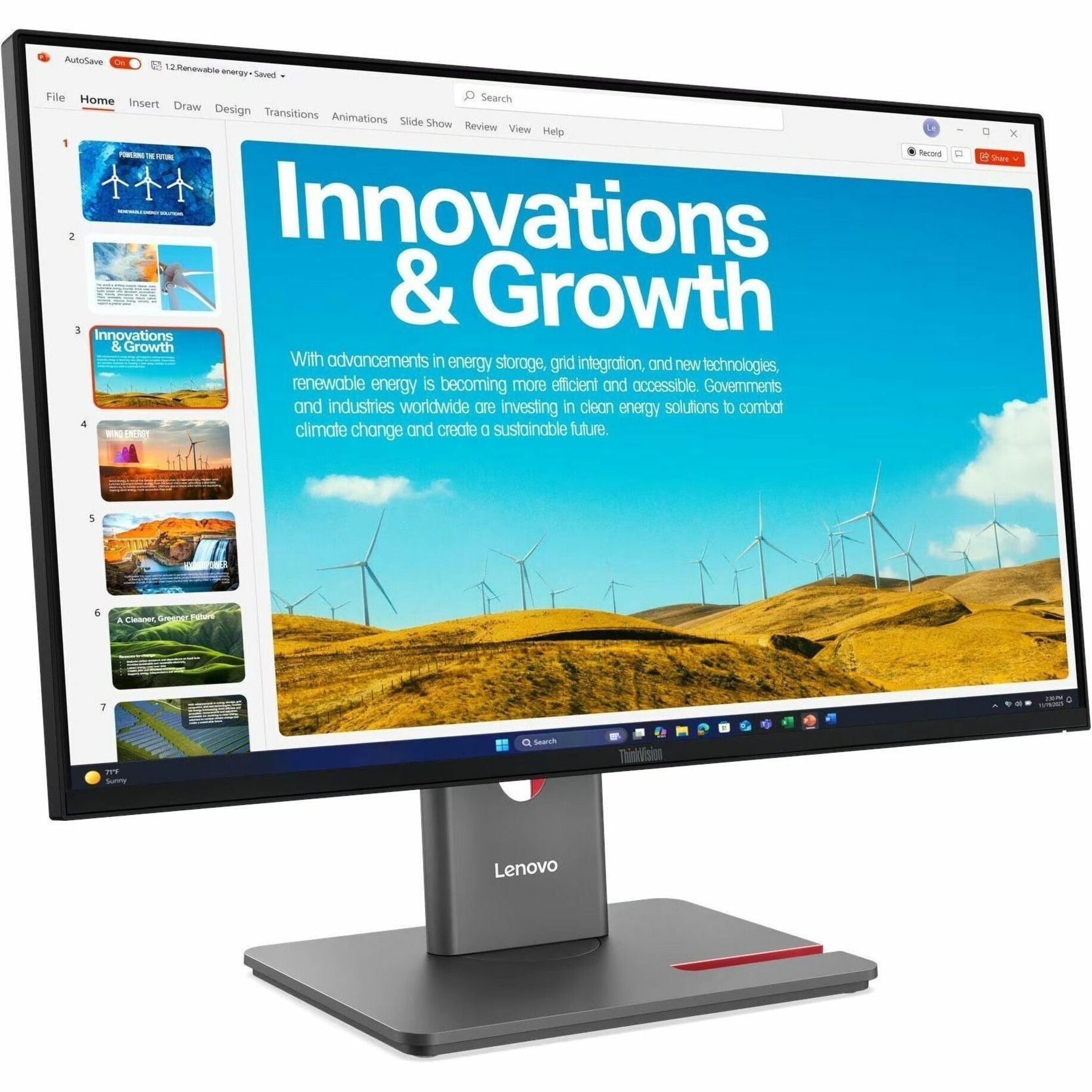 Lenovo ThinkVision P24QD-40 24' Class WQHD LED Monitor - 16:9 - Eclipse Black - Soundz Store AUSTRALIA