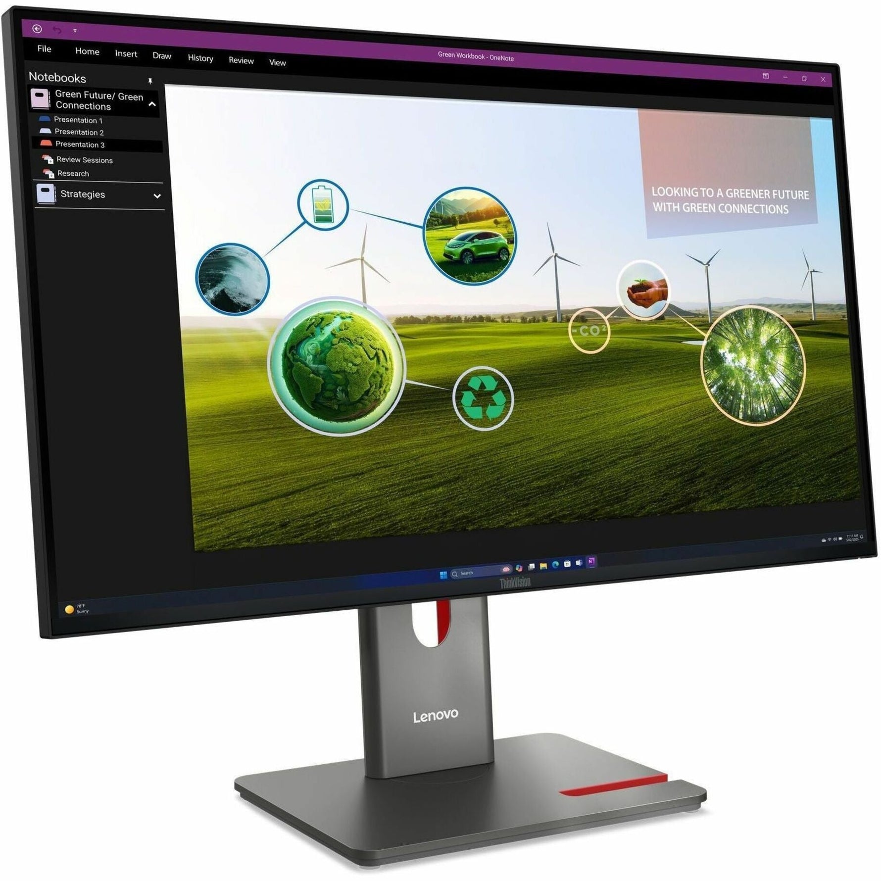 Lenovo ThinkVision P27Q-40 27' Class WQHD LED Monitor - 16:9 - Eclipse Black - Soundz Store AUSTRALIA