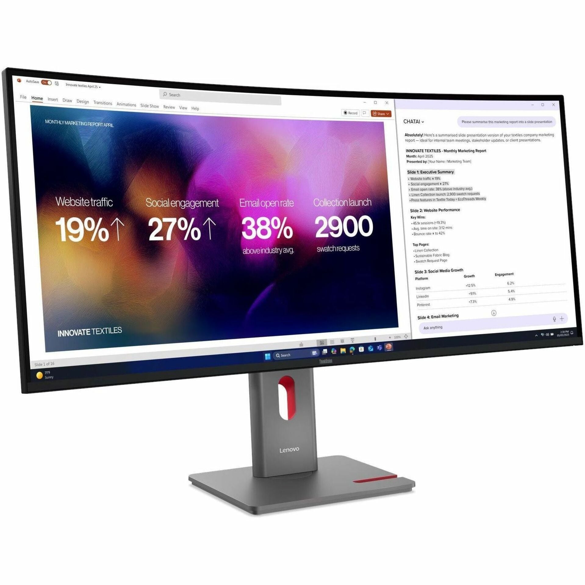 Lenovo ThinkVision P40WD-40 40' Class 5K2K WUHD Curved Screen LED Monitor - 21:9 - Eclipse Black - Soundz Store AUSTRALIA