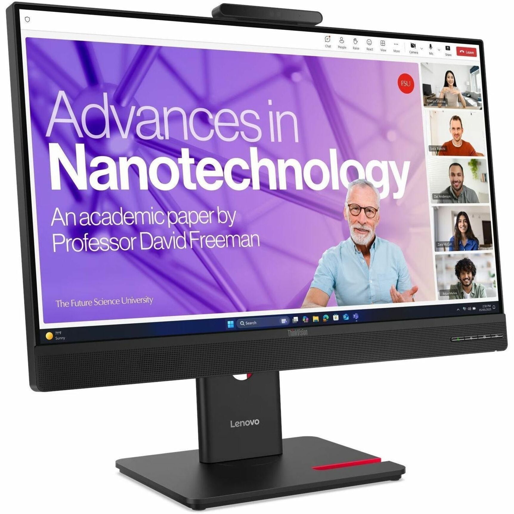 Lenovo ThinkVision T24-4v 24' Class Webcam Full HD LED Monitor - 16:9 - Eclipse Black - Soundz Store AUSTRALIA