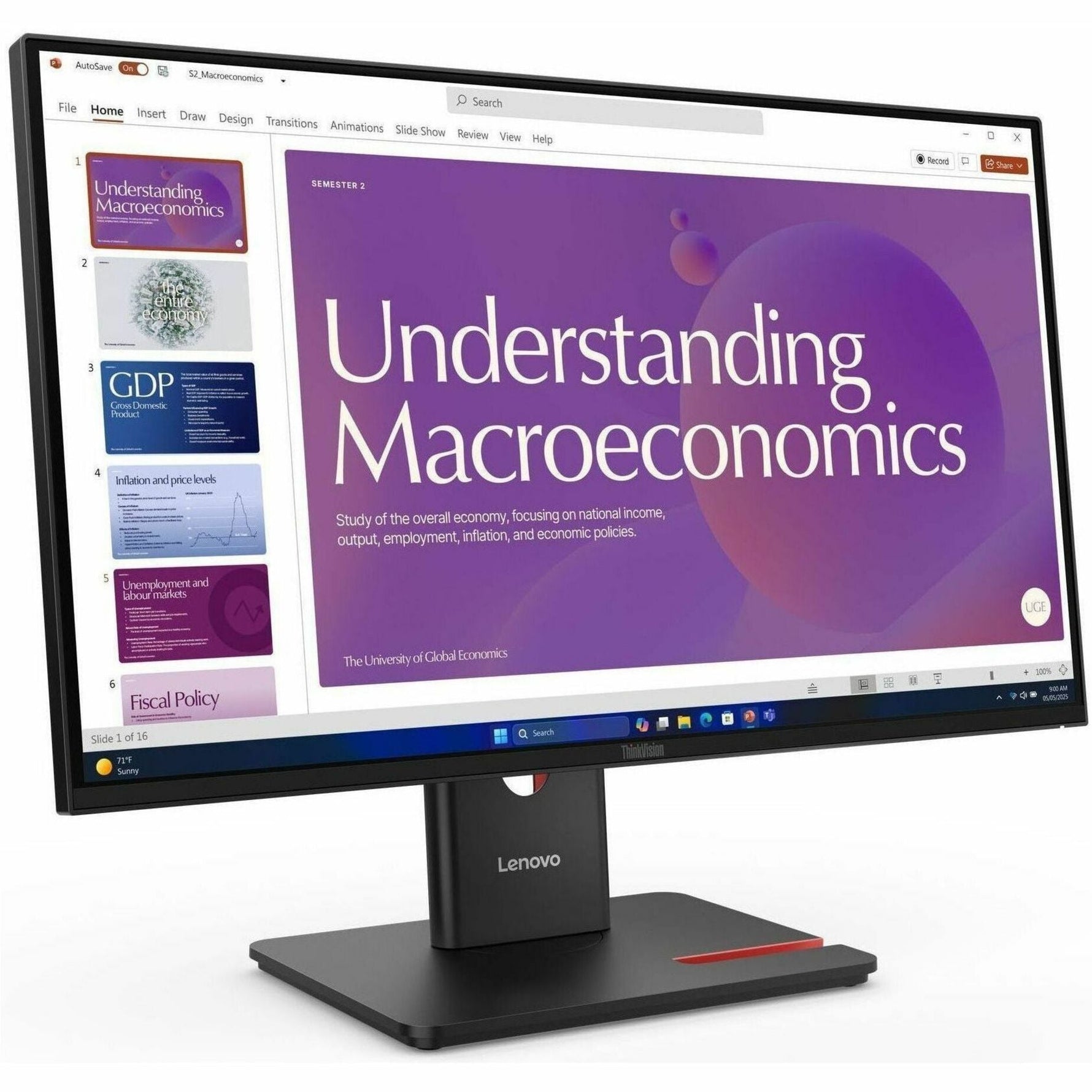 Lenovo ThinkVision T24D-40 24' Class Full HD LED Monitor - 16:9 - Eclipse Black - Soundz Store AUSTRALIA