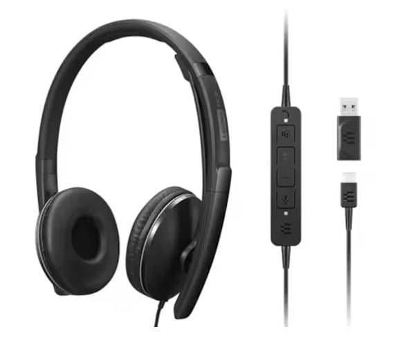 Lenovo Wired On-ear, Over-the-head Stereo Headset - Black - Soundz Store AUSTRALIA