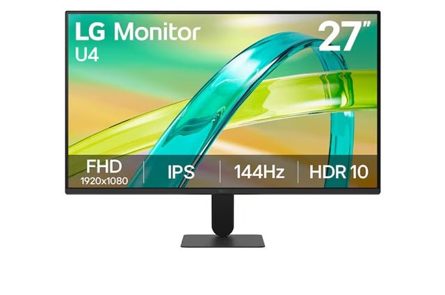 LG 27' IPS Full HD 144Hz Monitor, 1920x1080, sRGB 99%, 1ms MBR, HDR10, 16: 9, HDMI, VGA, Tilt Stand - Soundz Store AUSTRALIA
