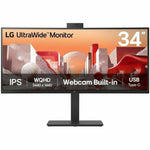 LG 34BA85QE-B 34' Class Webcam UWQHD Curved Screen LED Monitor - 21:9 - Textured Black - Soundz Store AUSTRALIA