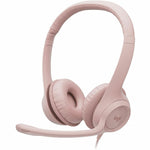 Logitech H390 Wired On-ear Stereo Headset - Rose - Soundz Store AUSTRALIA