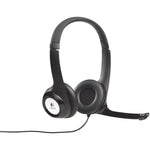 Logitech H390 Wired Over-the-head Stereo Headset - Black/Silver - Soundz Store AUSTRALIA