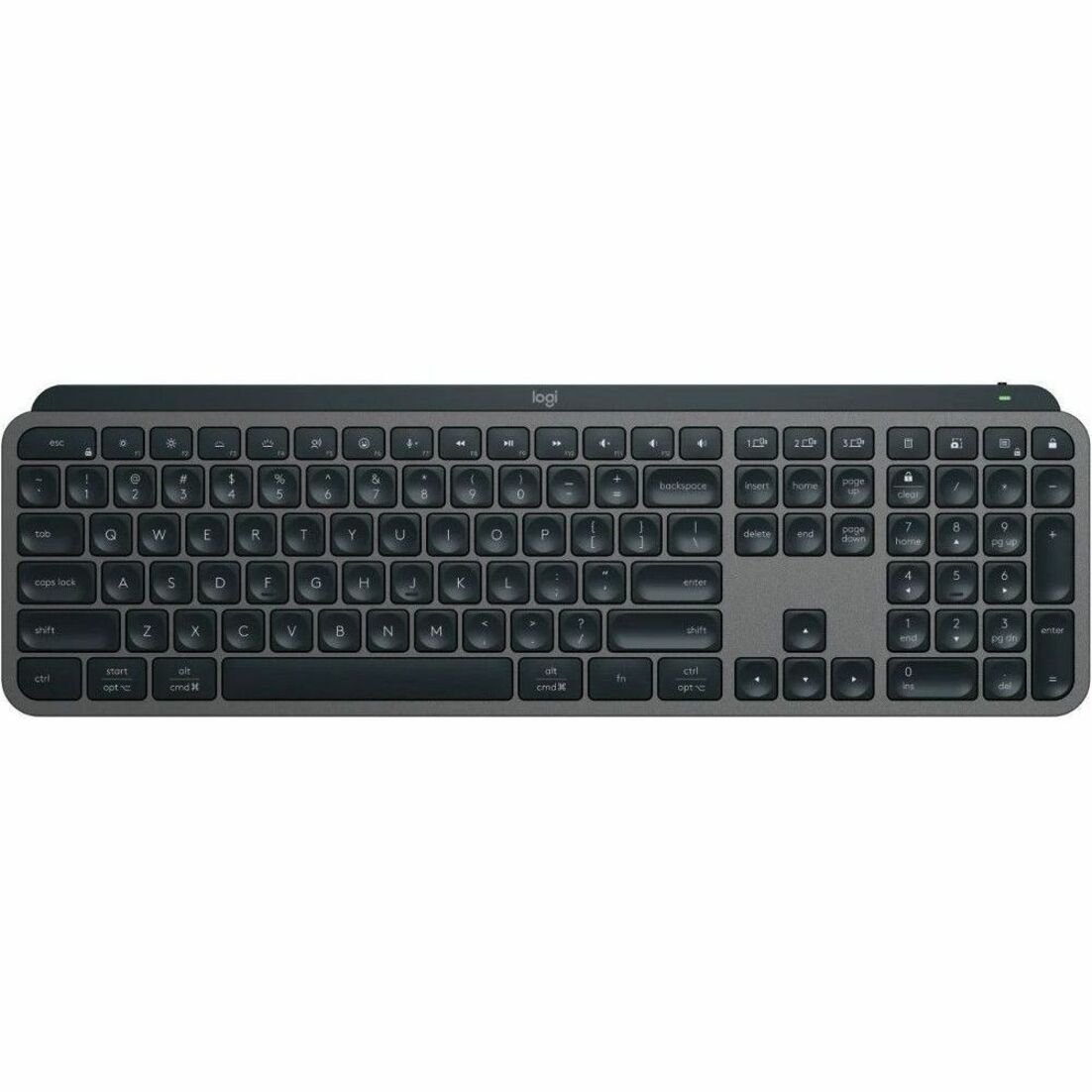 Logitech MX Keys S Keyboard - Full-size - Wireless Connectivity - USB Interface - English - Granite - Soundz Store AUSTRALIA